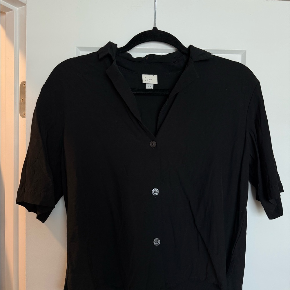 a new day Black Blouse